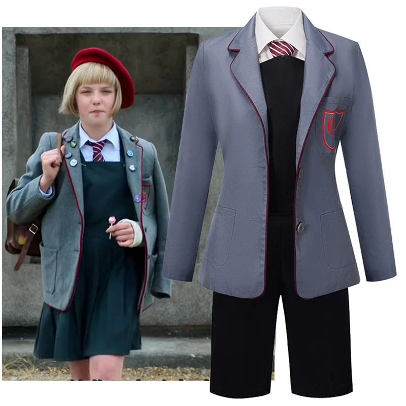 

Movie Roald Dahl Matilda the Musical Grey School Uniform Cosplay Costume