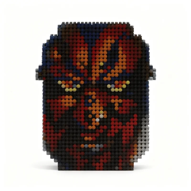 2488pcs MOC Darth Maul Mosaic Hooded Model Toy Building Blocks Architecture Christmas Gift Kids Creative Birthday Education DIY