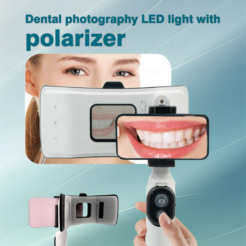 

Вспышка для стоматологической фотографии с поляризационным световым фильтром Стоматологическая фотография Лампа для наполнения полости рта Вспышка Лампа