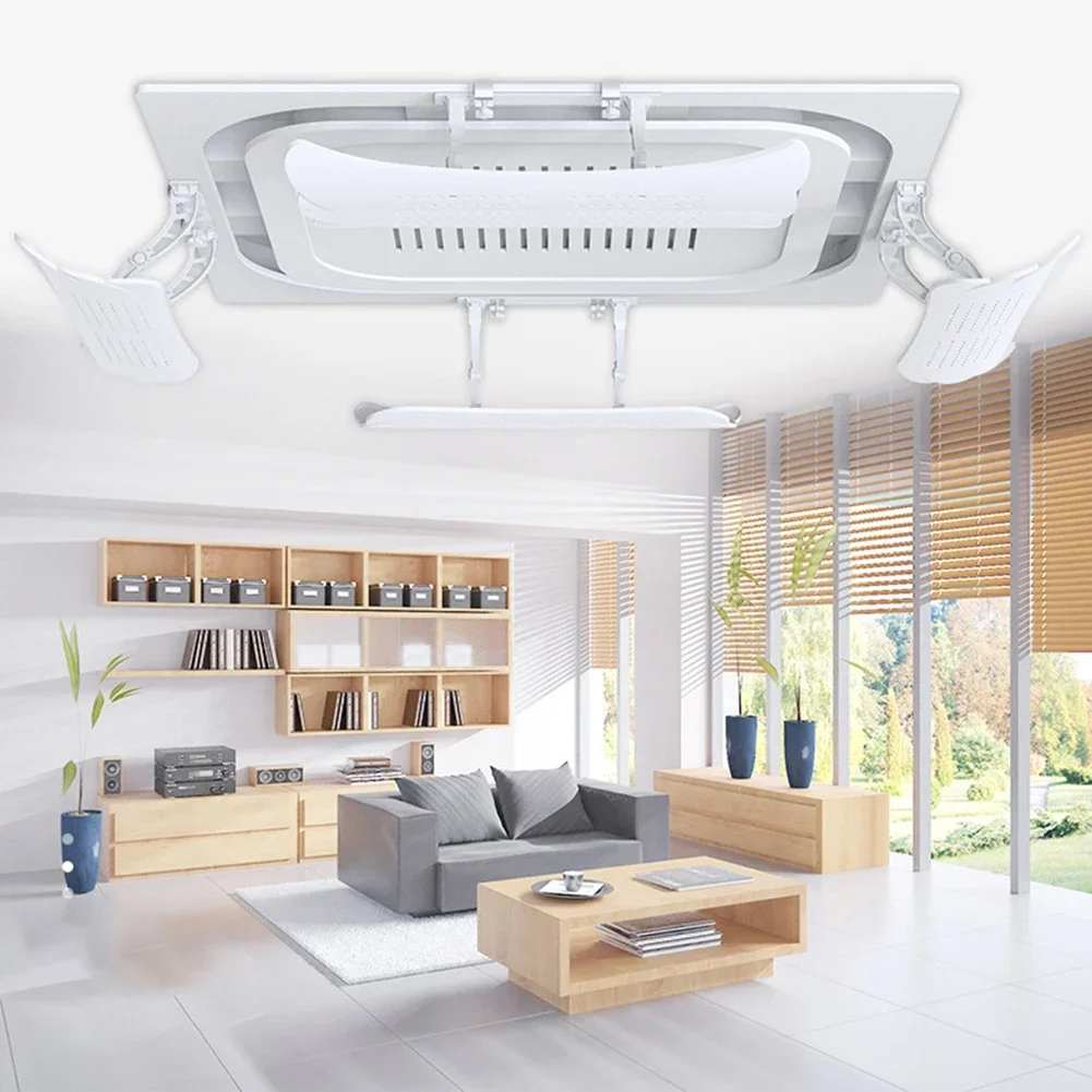 Central Air Conditioning Windshield Environmentally Friendly ABS Material Adjustable Angle Large Size Office Comfort