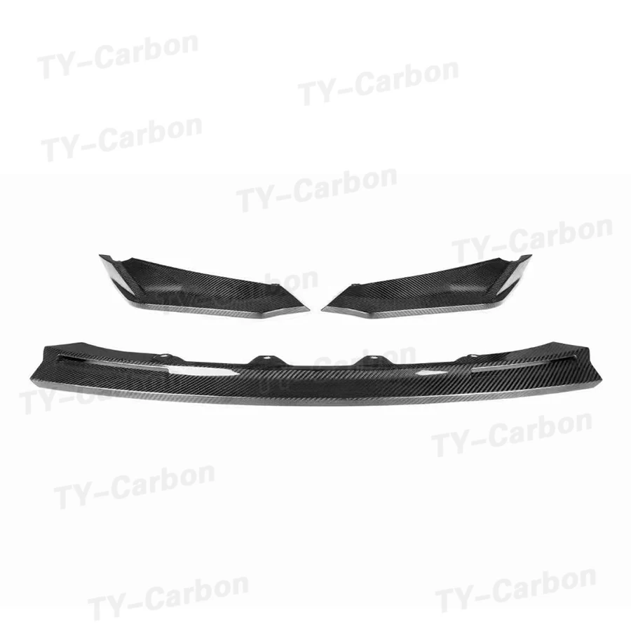 Carbon Fiber FRP Car Front Bumper Lip For BMW 3 4 Series G80 G82 G83 M3 M4 Competition 2020+ Add On V Style Front Chin Spoiler