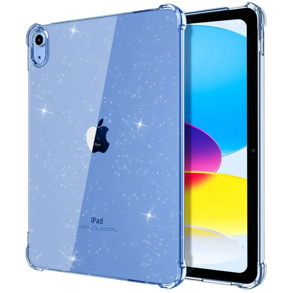 Glitter Case for iPad Air Pro mini 10.9 11 9.7 10.2 8.3 11th 10th 9th Generation Soft Silicone Shell Shimmering Glittering Case