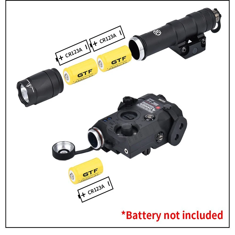 Wadsn-luz de relleno IR PEQ15, Láser de punto rojo, verde y azul, juego de linterna M600C, M300A, luz de exploración táctica, UNAxon, interruptor Dual, MLok Keymod