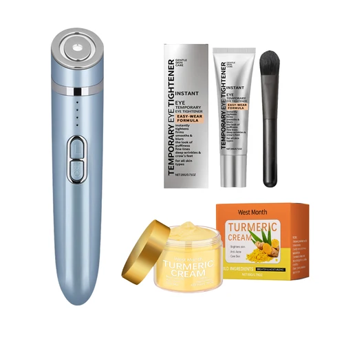 Mini máquina HIFU 3 en 1 para ojos, máquina de ultrasonido recargable, radiofrecuencia RF, EMS, elevación de microcorriente, Gel de ajuste firme