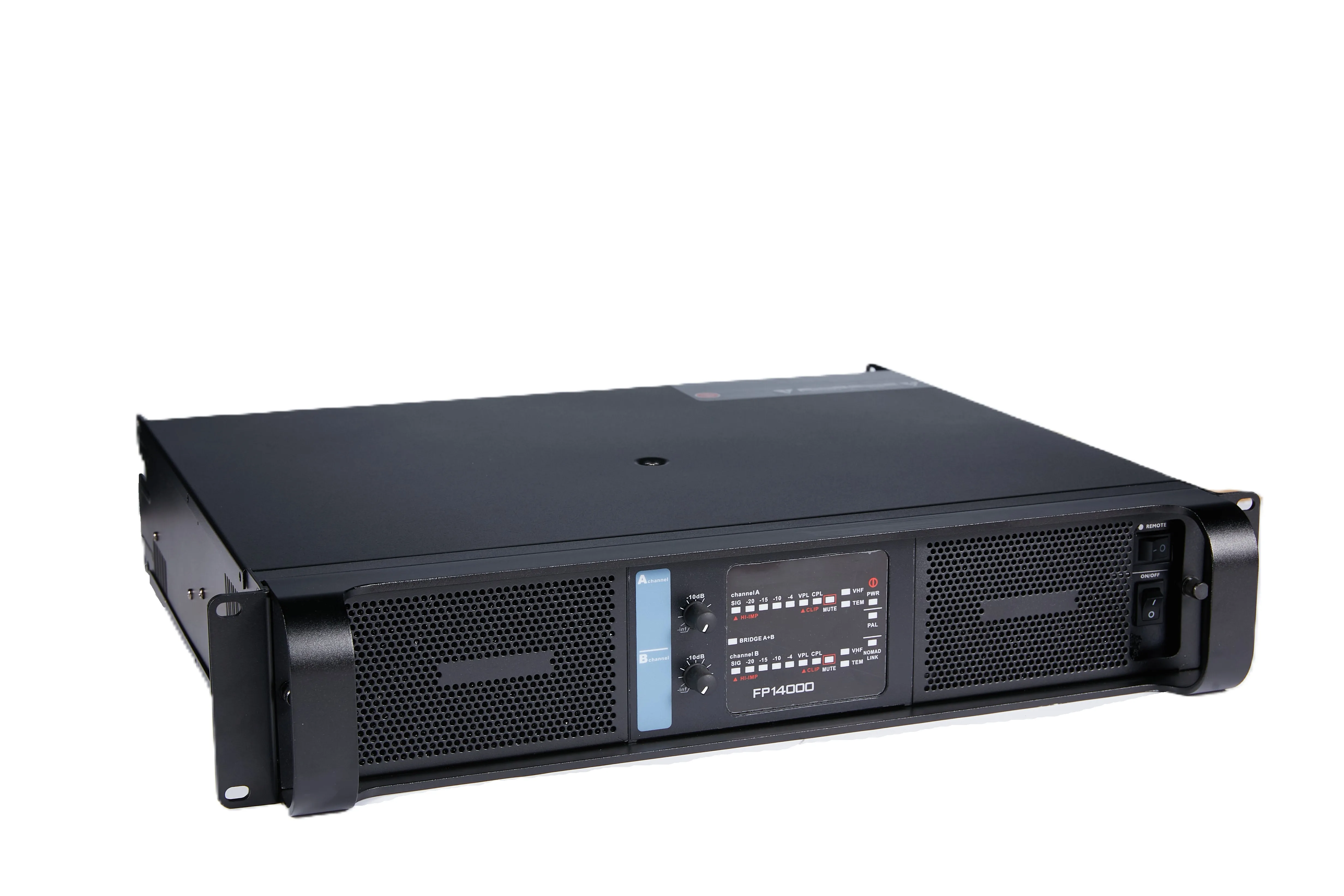 FP14000 Switching Power Amplifier 14000W Peak Professional Audio Amplifier for Outdoor Performance KTV Bar Dual 18-inch Bass