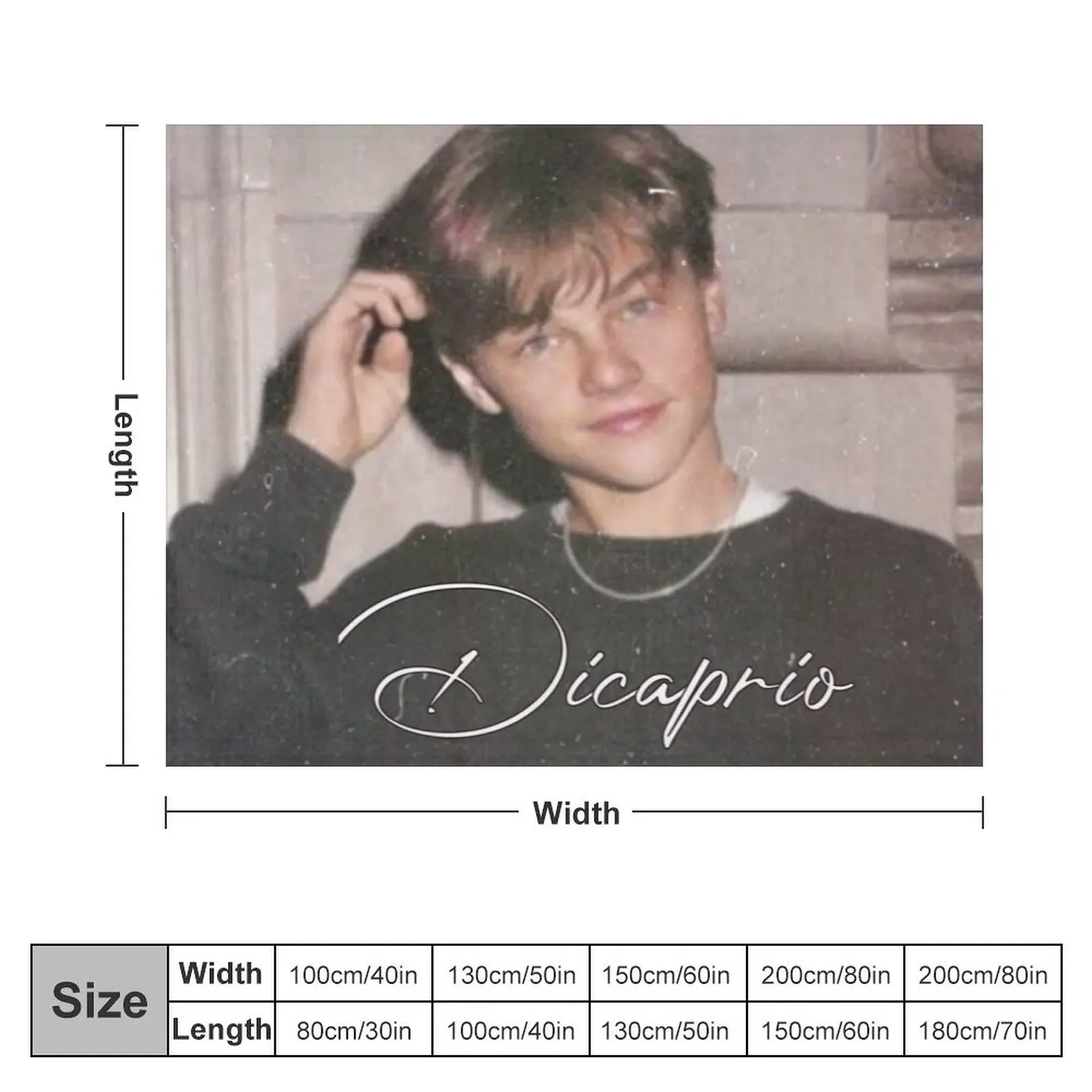 Leonardo Dicaprio Design Throw Blanket Summer halloween anime Giant Sofa Blankets