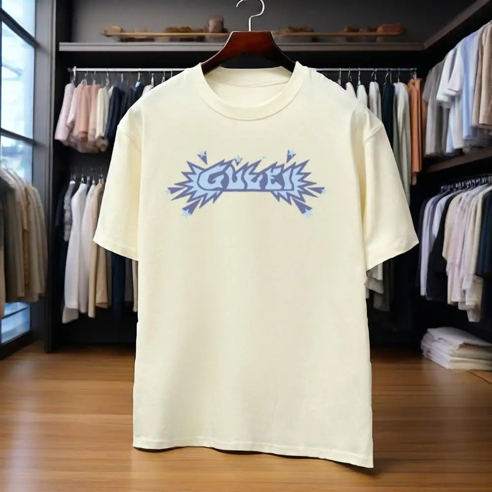 2026 Summer Street Latest Luxury Brand Y2K Top T-shirt Pure Cotton Printing Large Size Round Neck Casual Men's Top T-shirt
