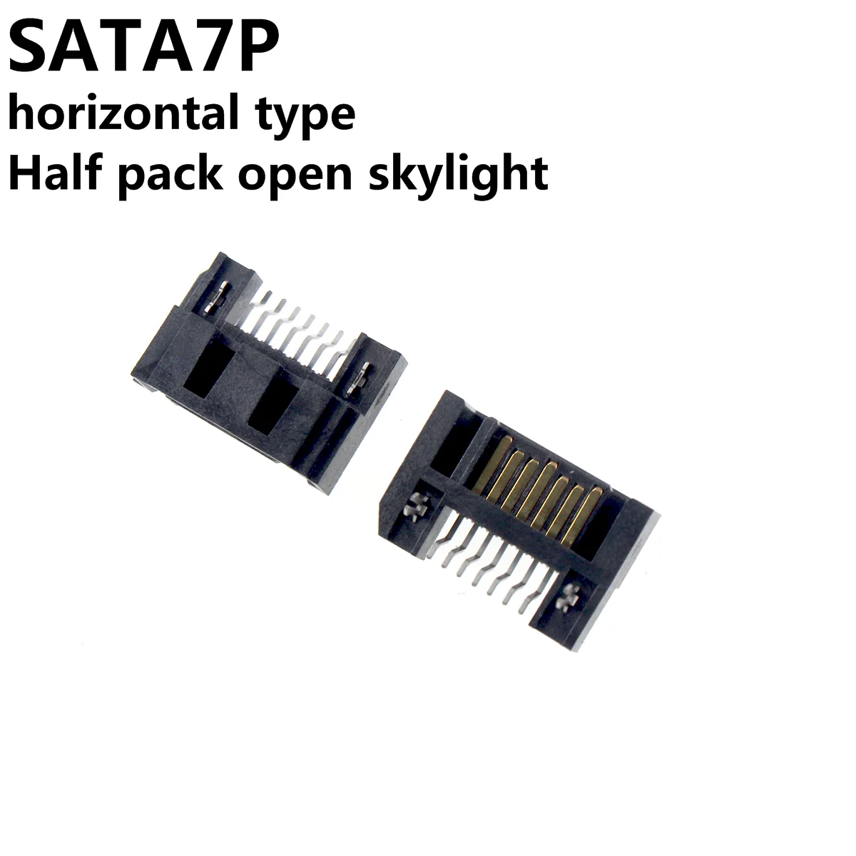 SATA SSD Soquete Interface, Solid State Drive Seat, 7 + 15P, 7P15P, DIP, Straight Bare, 22Pin, Masculino Sata Connector, 5 PCs, 2PCs, DIY