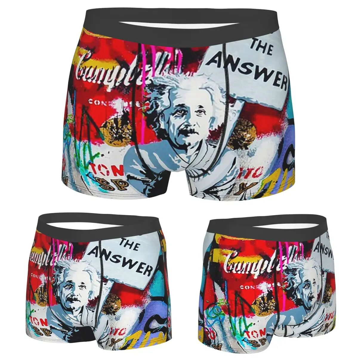 

Boxer Underpants Shorts Banksy Love Is The Answer Pillow03 Panties Male Comfortable Underwear for Homme Man Boyfriend Gifts