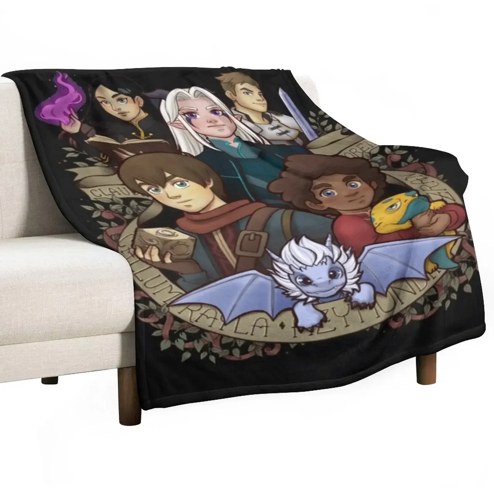 the dragon prince 21 Throw Blanket Multi-Purpose Hair Quilt For Sofa Thin Luxury Thicken Blankets For Bed Blankets