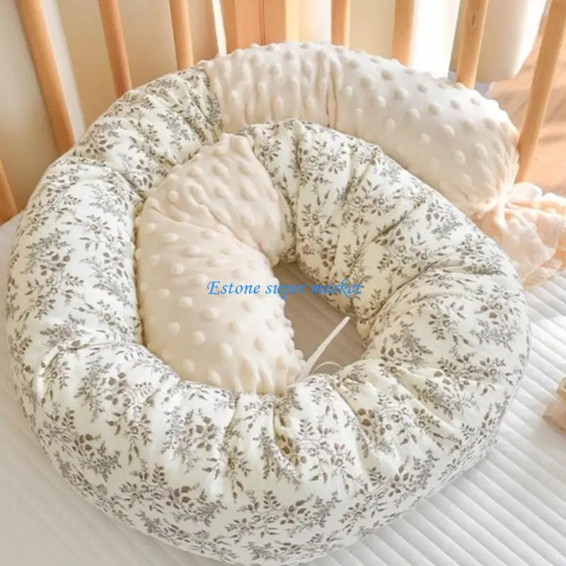 090B Upgrades Infant Safety Crib Bumper Offering Full Coverage Protections Cozy designs with Easy Installation for New Parents