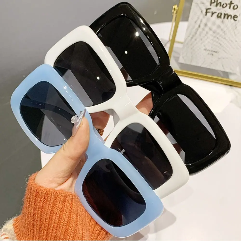 

New Vintage Big Frame Sunglasses Fashion Summer Rectangle Sun Glasses Square Sun Glasses Male Shades Glasses Sunscreen Eyewear