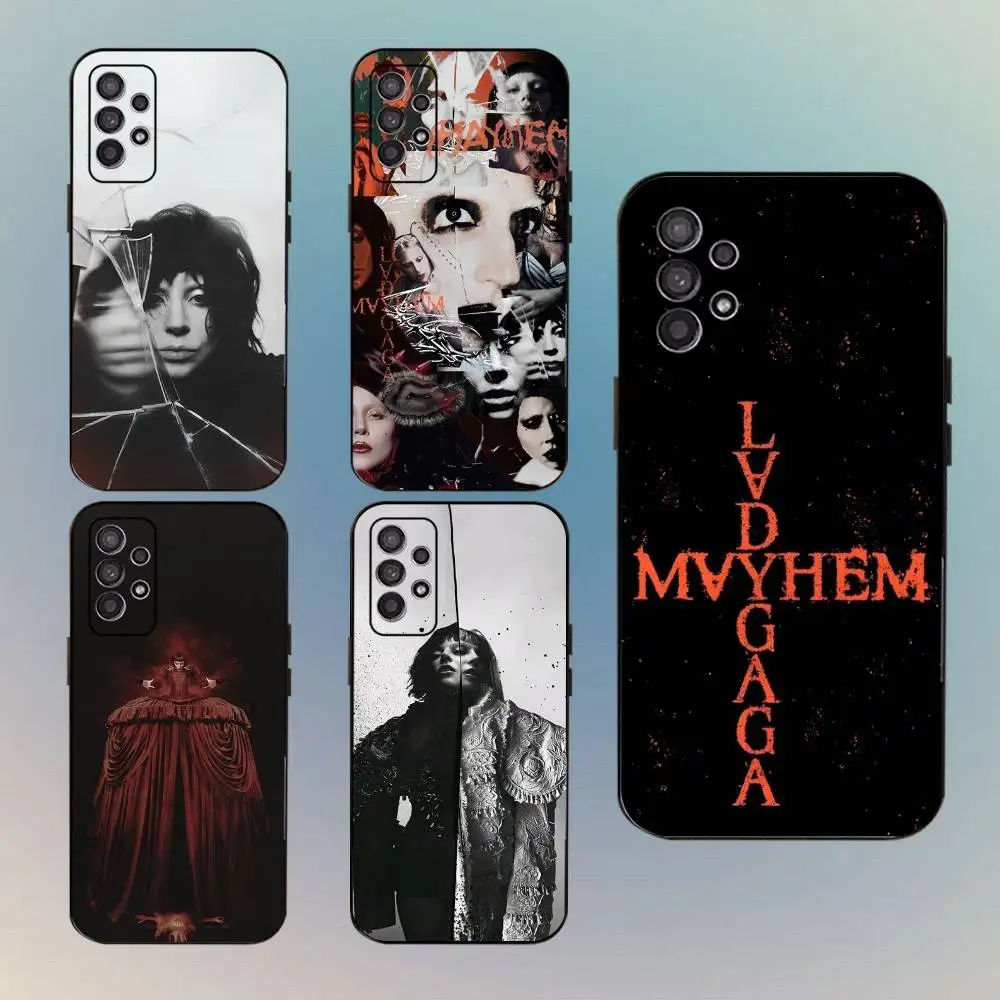 

L-LADY GAGA MAYHEM Phone Case For Samsung Galaxy A13,A21s,A22,A31,A32,A52,A53,A71,A80,Soft Black Shell