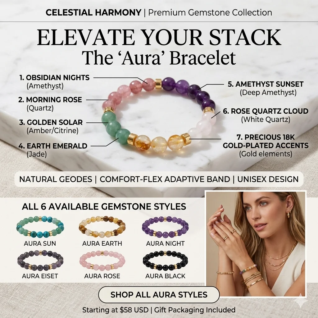 Stone Bracelet High-End Natural Stone Bracelet Yellow Crystal Bracelet Everyday For Mothers Workplace Daughters