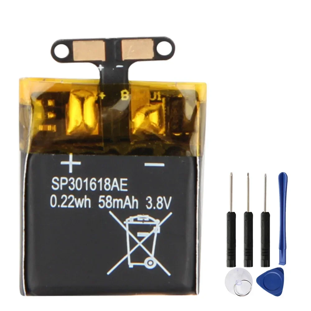 

SP301618AE Replacement Battery For Pebble Time Round High Quality Batteries With Tool 58mAh