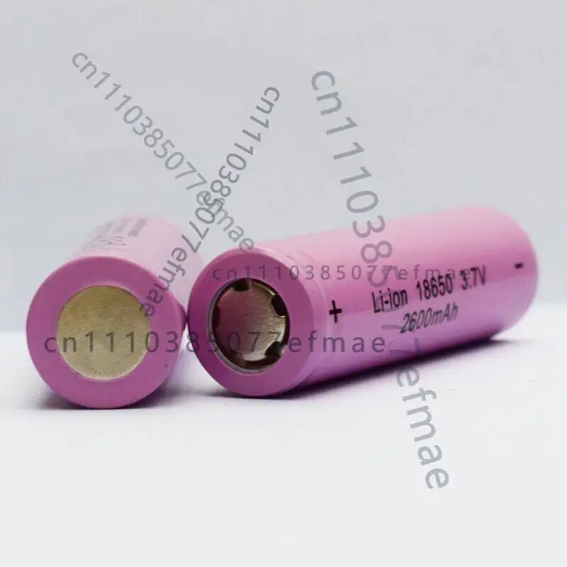 18650 flat-head lithium battery, rechargeable, 2600 milliampere-hour large-capacity battery, 3.7