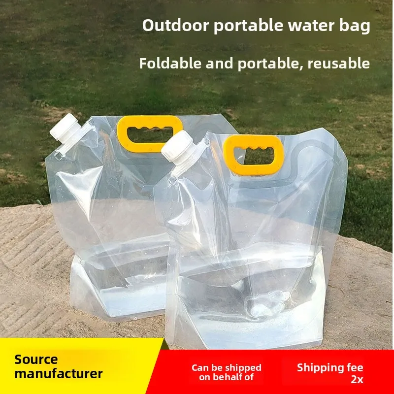 

Outdoor High-Capacity Hiking Travel Camping Plastic Flexible Water Storage Bag with Portable Foldable Water Reservoir