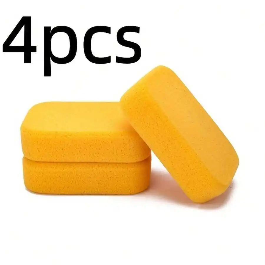 Car Beauty And Maintenance Cleaning Tools, High-Density Sponge Block For Waxing And Detailing, Car Wash Sponge, Floor Tile