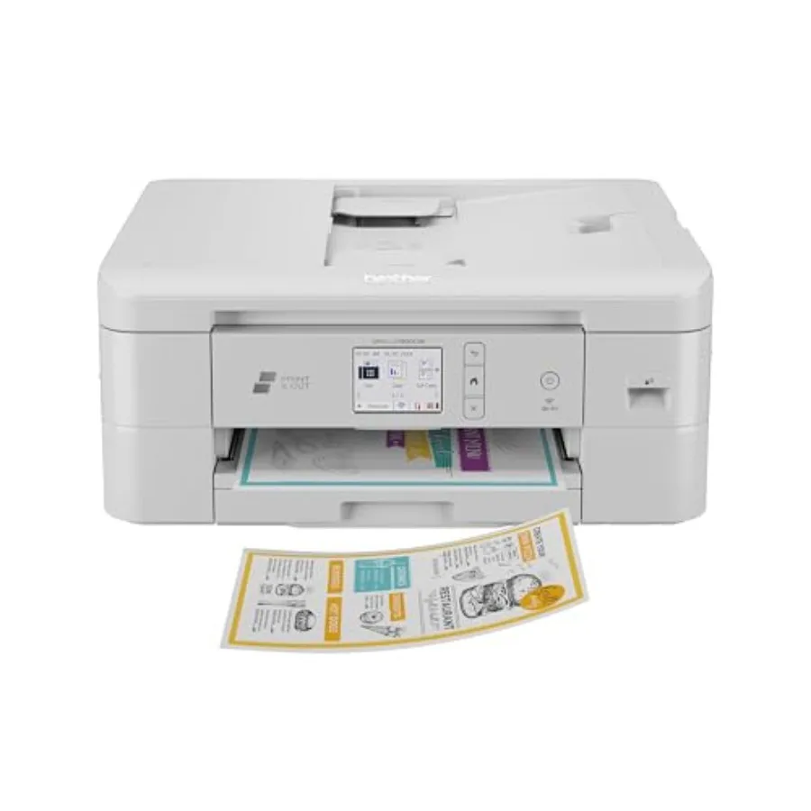 

Home office wireless all-in-one color inkjet printer with auto paper cutter, scanner, copier, fax, mobile printing, 150-sheet c