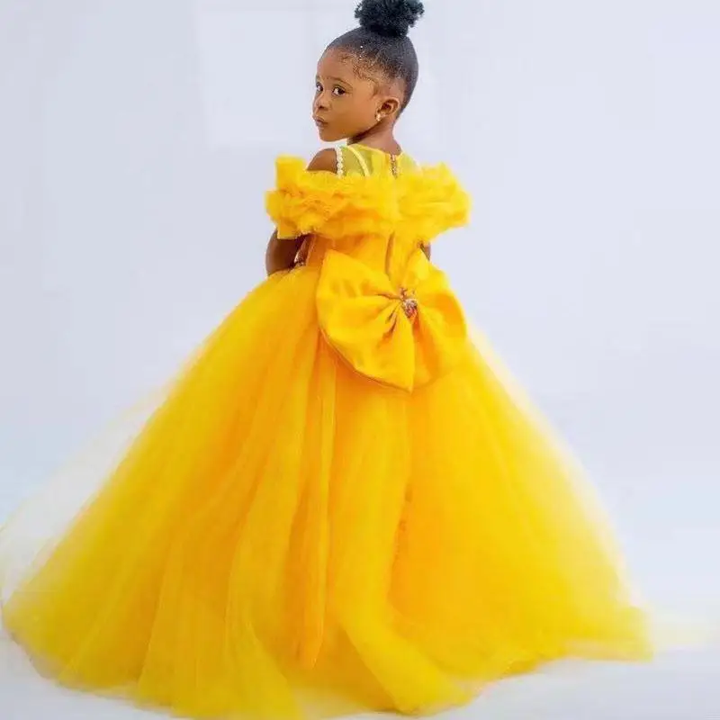 Flower Girl Dresses Princess Ball Gown Little Girl Wedding Dresses Cheap Communion Pageant Dresses