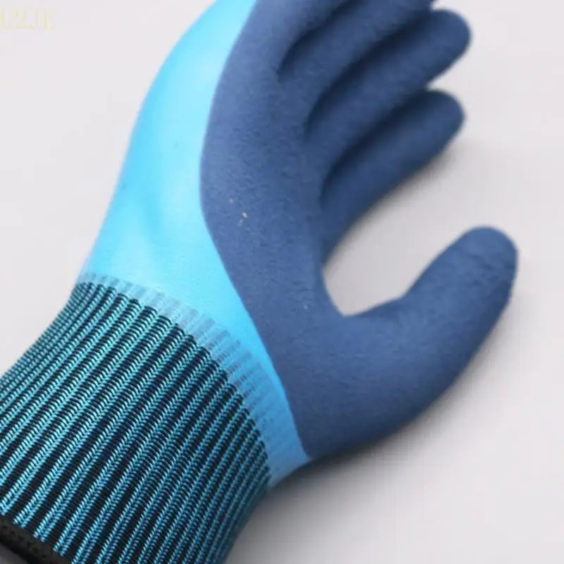 U2JE 2 Pairs/4 Pairs Double Latex Coated Freezer Gloves Work Gloves for Warehouse