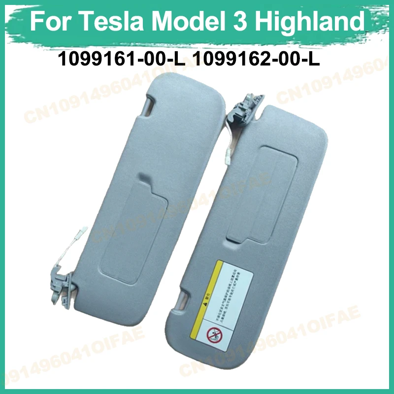 

Sun Visor For Tesla Model 3 Highland 2024 With New Front Windshield Main Driving Vanity Mirror 1490405-13-D 1490406-13-D 1pcs