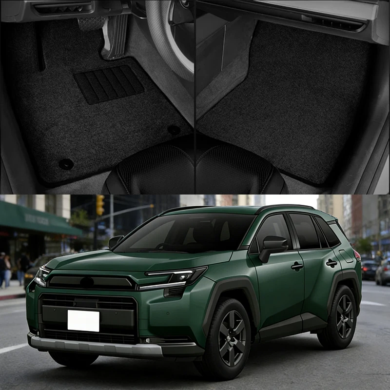 Custom Car Floor Mats Waterproof Non-Slip Floor Mats Internal Protection Carpets Rugs For Toyota RAV4 HEV 2025 2026 2027