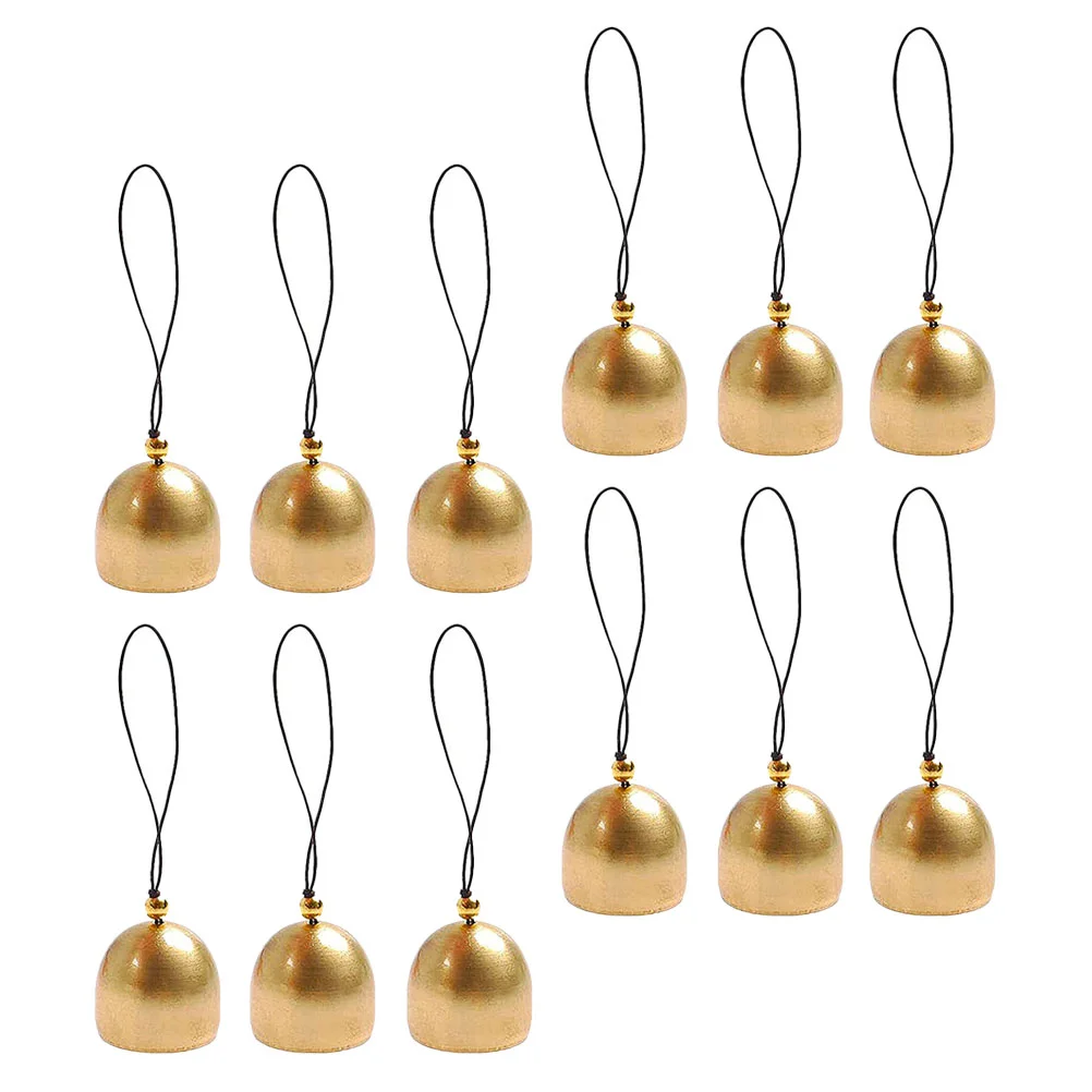 

12 Pcs The Bell Christmas Decorations Party DIY Hanging Brass Ornament Alloy Adorable Bells
