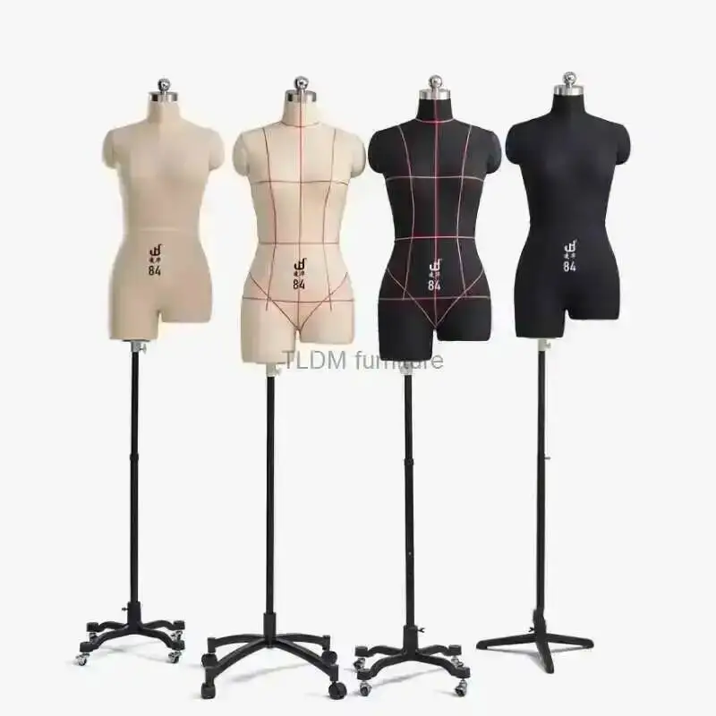 

Mannequin Professional Clothing for Women's Design Auxiliary Model Female Dressmaker Mannequins Bust Dress Form Stand Metal Base