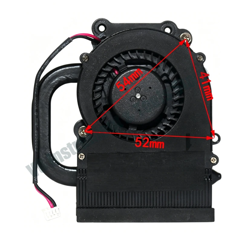 Protechnic MGA5012XS-A10 Turbo Low Profile Graphics Card Heatsink Fan, 12V 0.19A, 4-wire 2-pin connector