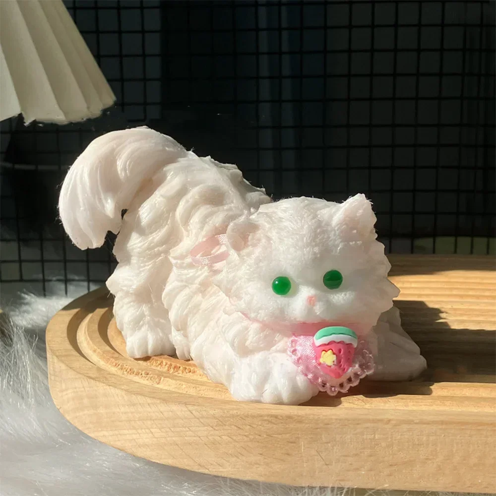 Squeezing Relaxing Decompression Toys Handmade Persian Cat Three-dimensional Dolls Soft and Elastic Squeez Home Party Favors