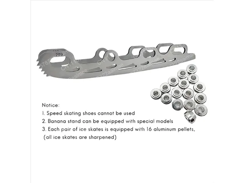Stainless Steel Inline Figure Skate Blade with Knife Tooth for Adult Kids Roller Skates Shoes 326mm