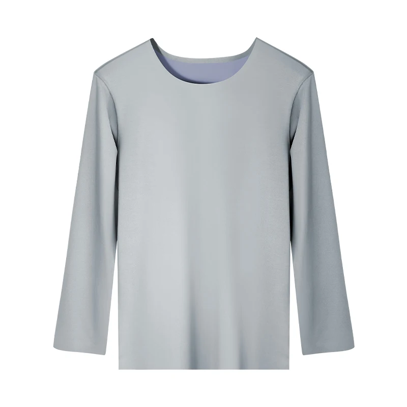 الرجال سلس ملابس اخلية حرارية الخريف والشتاء الرجال قطعة واحدة رقيقة 120 عدد الخريف قميص الرجال طويلة الأكمام قاعدة طبقة قميص #2