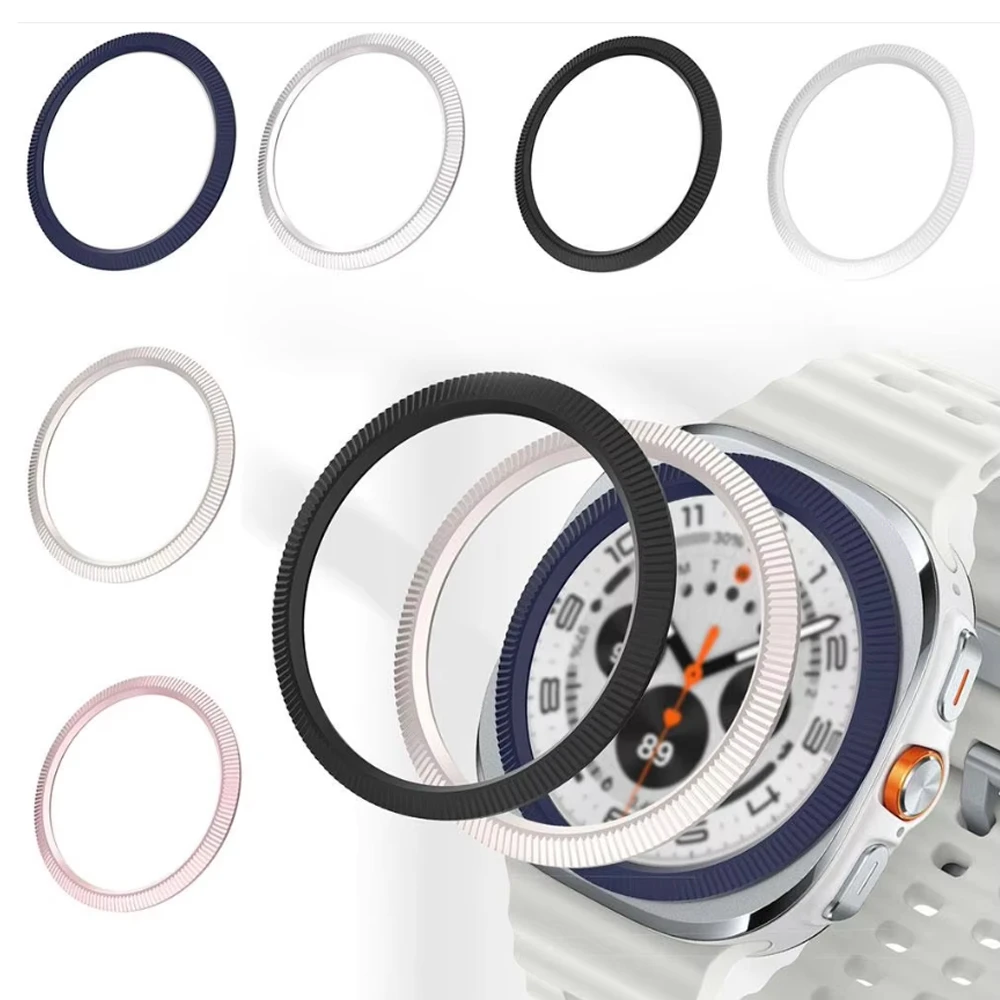 Per Samsung Galaxy Watch7 Ultra 47mm Bezel Oil Injection Diamond Circle Circle Prismatic Watch Protection Anti-collisione