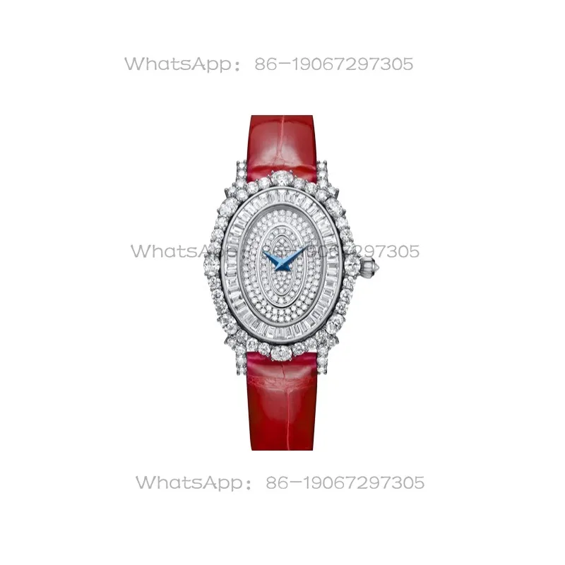 Fashion Leather Women's Quartz Waterproof Temperament Wrist Watch