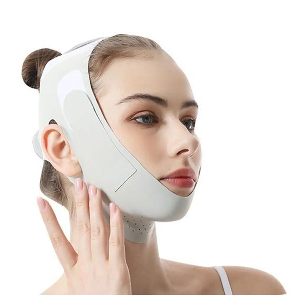 ต่อต้านริ้วรอย Face Slimming BANDAGE นวดหน้า Breathable V Line Face Shaper ยืดหยุ่น Graphene Chin Cheek Lifting Belt