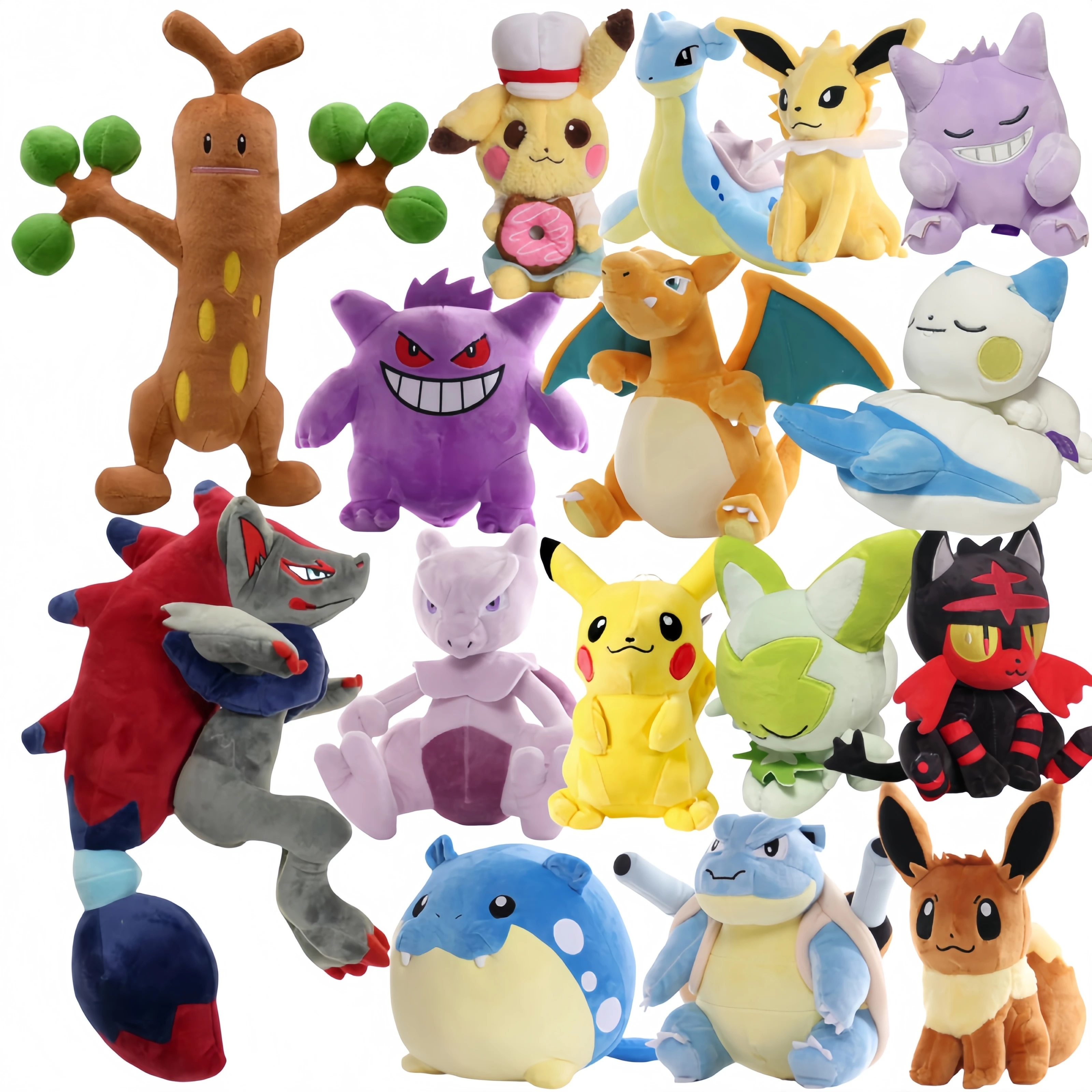 

Плюшевые игрушки Pokemon Elf Pikachu Eevee Evolution Glaceon Leafeon Sylveon, мягкая кукла Scorbunny Fuecoco, плюшевые игрушки Quaxly Sobble