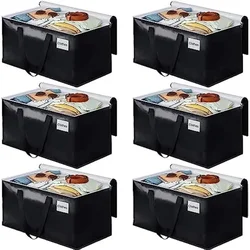 4pcs Moving Storage Bags 93L Clothing Organizers Luggage Bag Large Capacity Waterproof Clothes Quilts Luggage Storage Bag