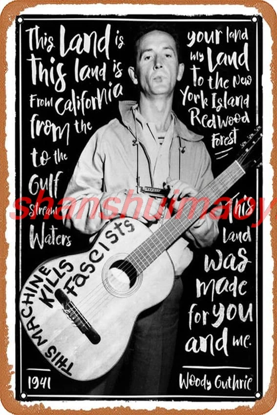 muecddoa Woody Guthrie - This Land is Your Land Poster 12