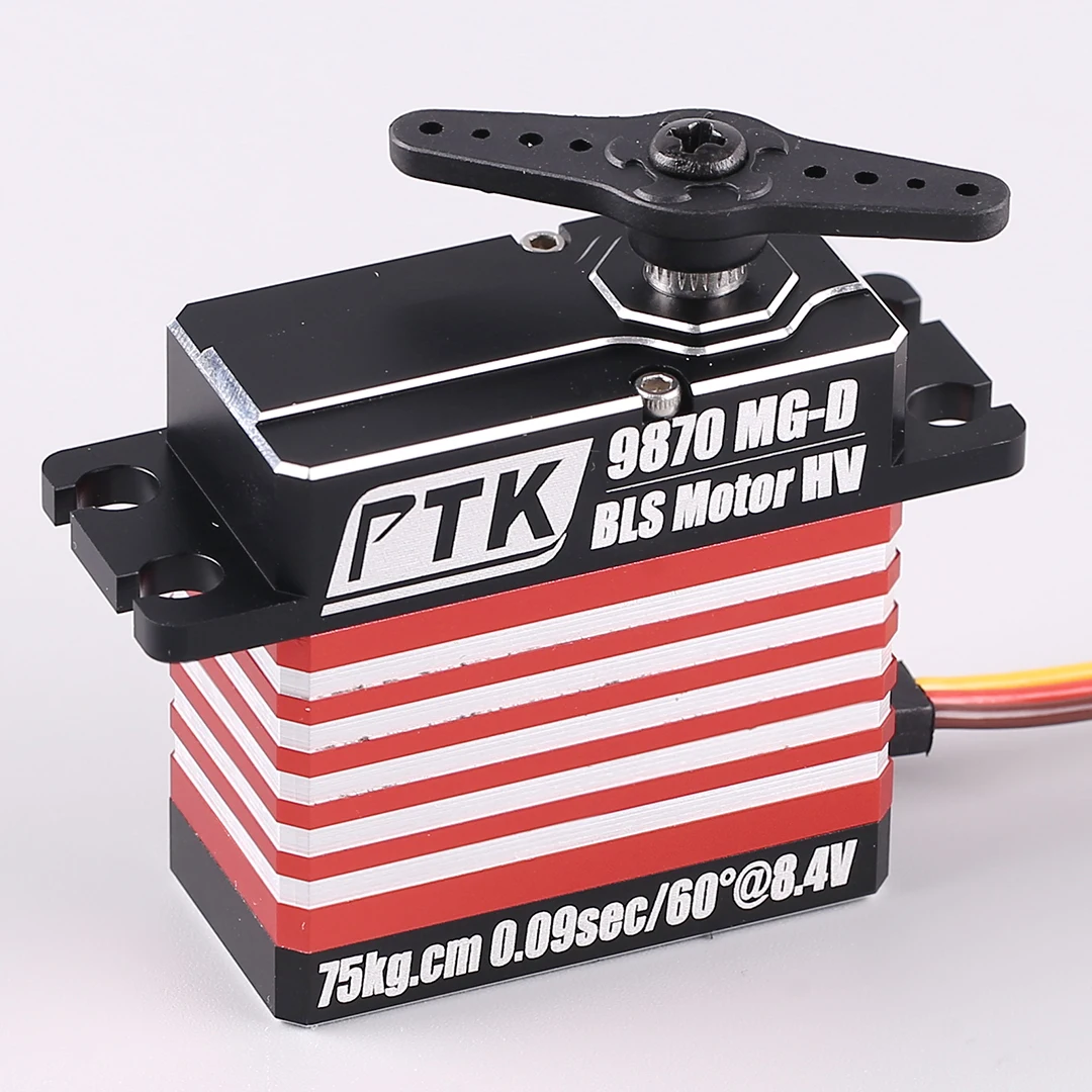 PTK 9870 MG-D servo single-axis high-torque servo motor for metal digital servo RC climbing car model, robot, fixed-wing servo