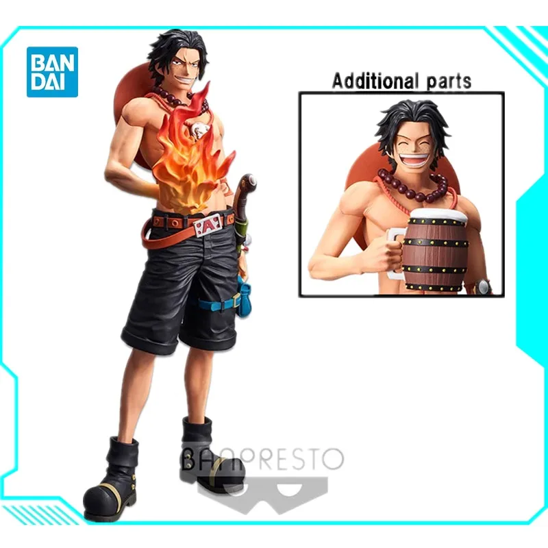 

Bandai Original Banpresto One Piece Grandista Nero Portgas D Ace PVC Anime Action Model Doll Figure Toy Christmas Gifts For Kids