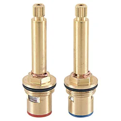 Replacement Tap Cartridge Valve Ceramic Disc Gland Quarter Turn Flow Long Tall Stem Insert 20 teeth 1/2