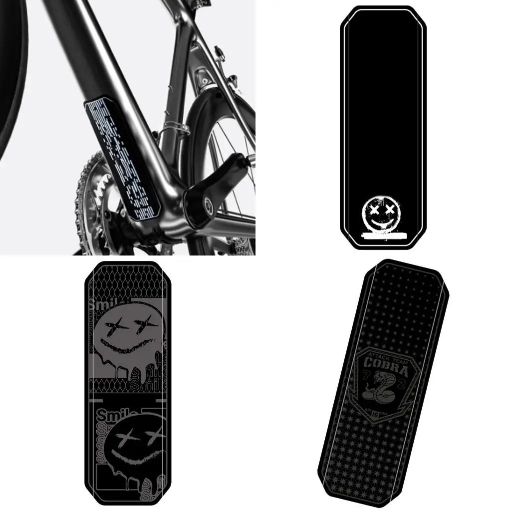 

R6FE Bicycles Down Tube Frame Protector Road Bike Scratch Resistant Sticker Chain Protector Downtube Sticker Easy to Use