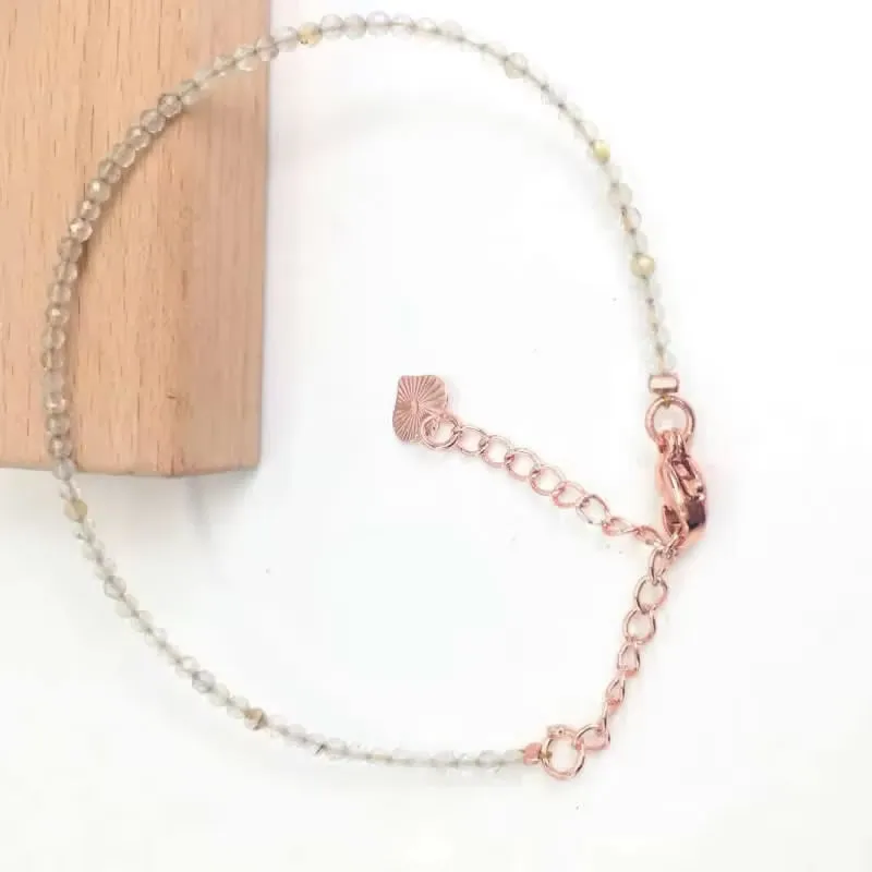 Natural Stone Beads Necklace & Bangle Bracelet Set, Luxury