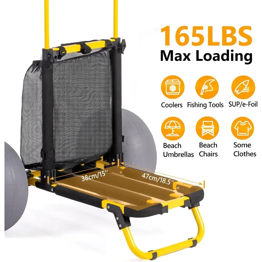 Beach Fishing Cart with 12