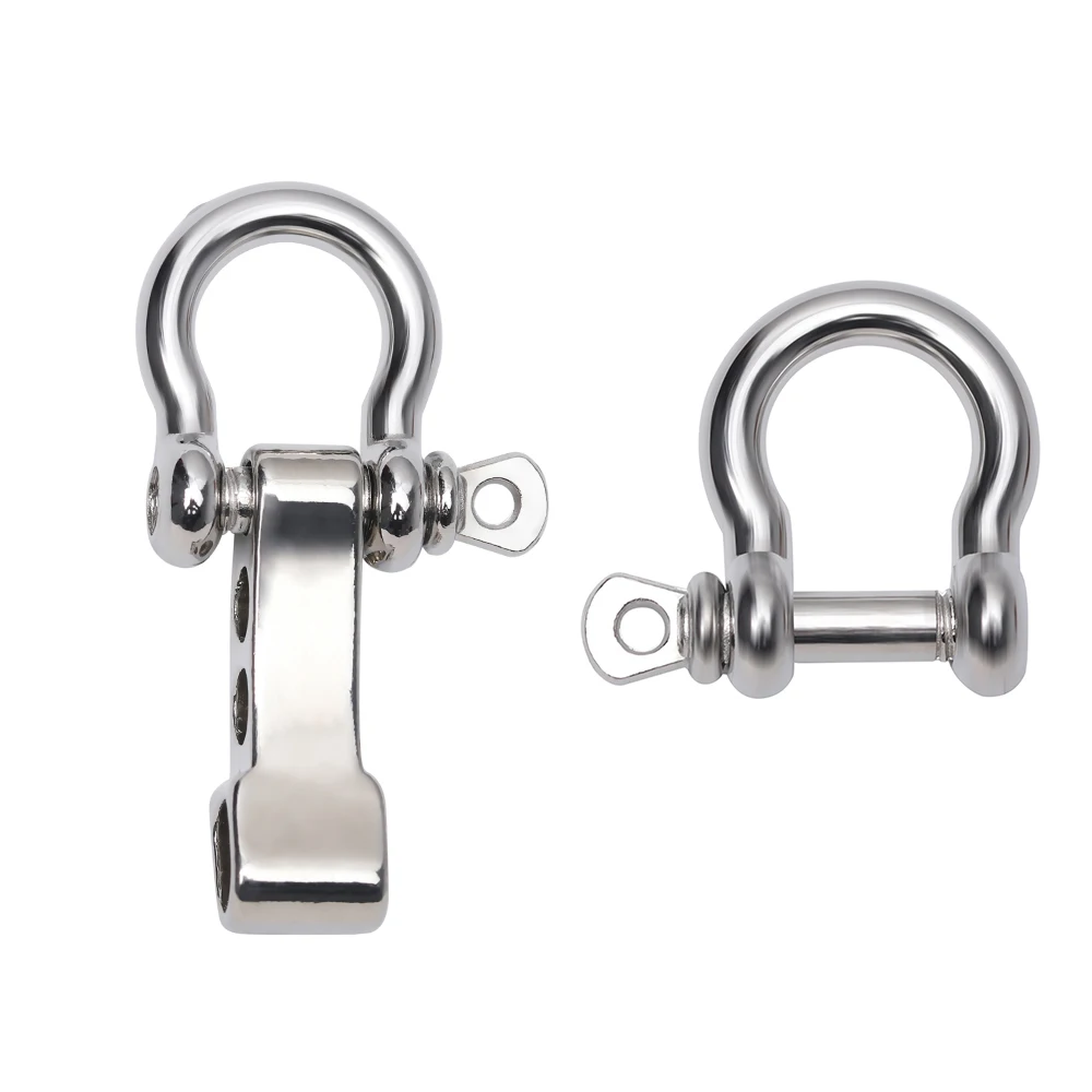 Screw Pin Zinc Alloy Survival Rope Paracords O-Shaped Bracelet Buckles Paracord Bracelets accessories U-Shaped Shackle Buckle