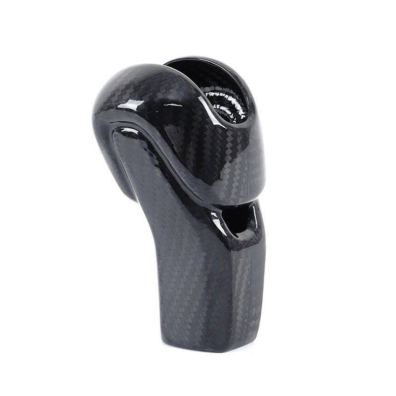Vera fibra di carbonio per Porsche Macan 2022 Car styling Auto ingranaggio di controllo centrale copertura della testa decorazione adesivo accessori interni