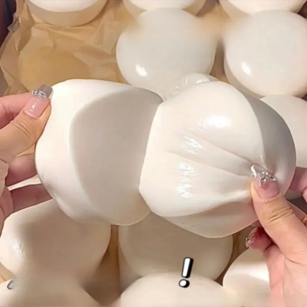 Juguete Sensorial Antiestrés de Yogur Blanco Blandito, de Levantamiento Lento, para Niños y Adultos, Regalo Relajante