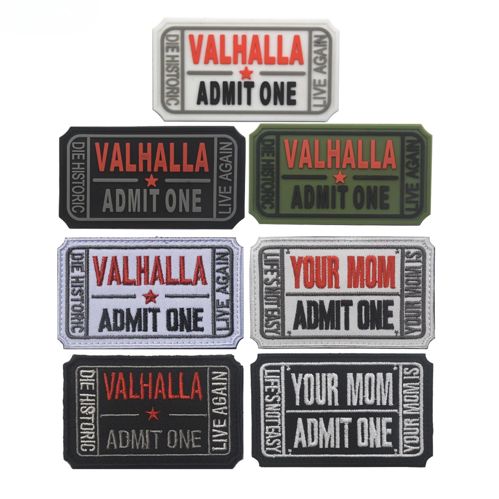 

Valhalla Myth of North Europe Embroidered Hook and Loop Patch for Clothing Armband Military Tactical Morale Badge on Backpack