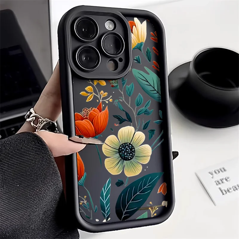 Flower Liquid Silicone Case For Infinix Hot 9 10 11 Play 8 Lite Note 40 Pro 30 Play 4G 30i 30 20 4G X669 X6831 X655 X656 Cover